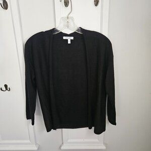 Black 3/4 Sleeve Cardigan